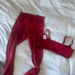 CRZ YOGA Butterluxe Red Activewear Set